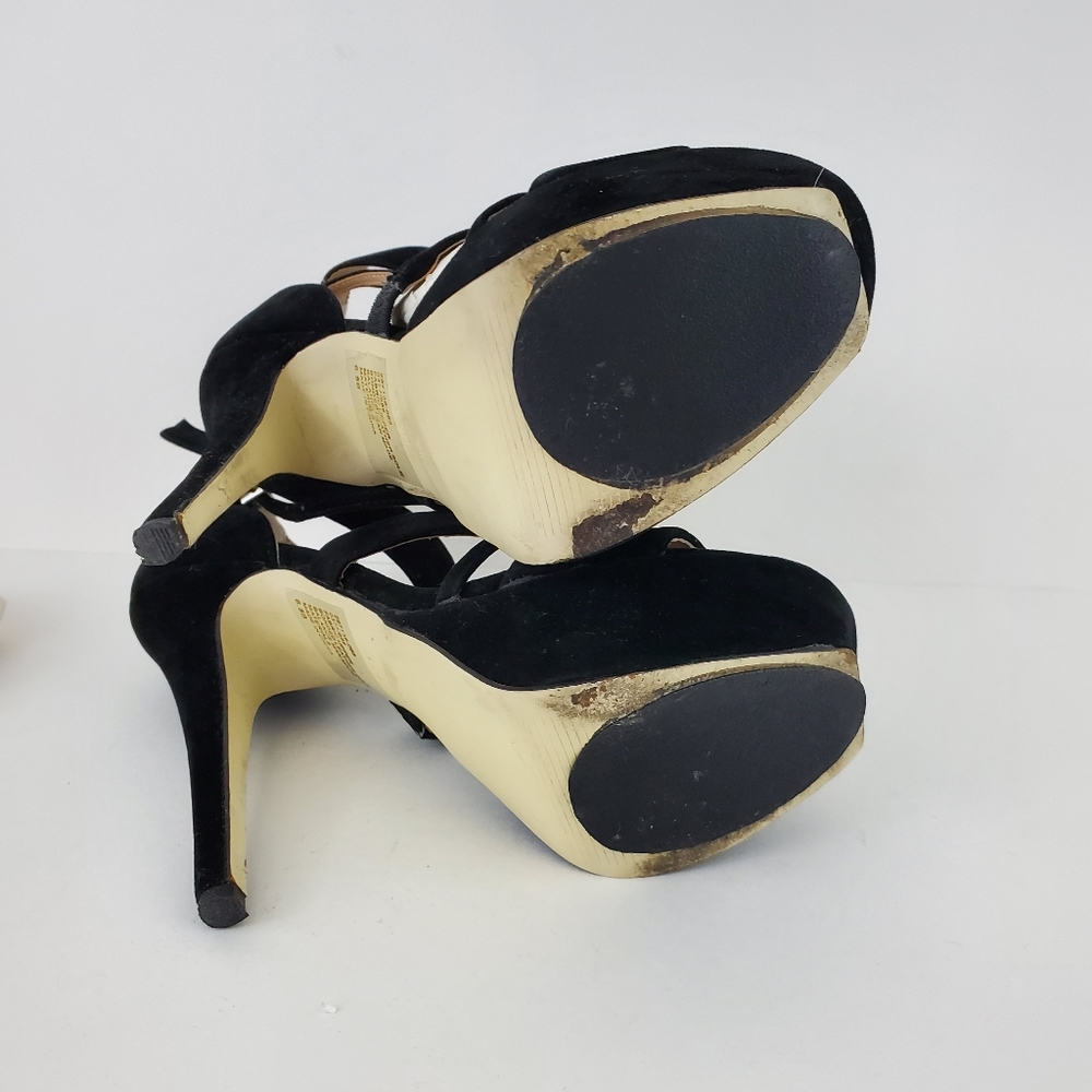 Iob Colin Stuart Strappy Velvet Platform Pumps 6.5 - image 4